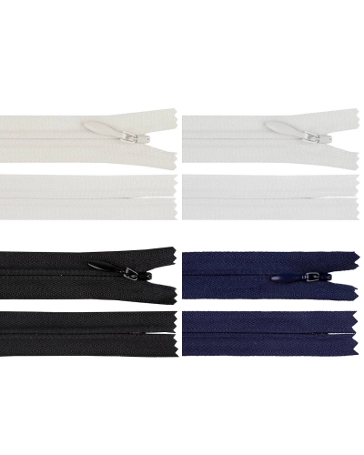 Špirálový zips skrytý YKK No 4 dĺžka 60 cm - 1 ks