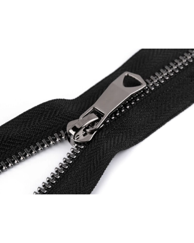 Kovový zips No 5 dĺžka 80 cm s ozdobným jazdcom - 1 ks