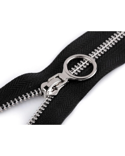 Kovový zips No 5 dĺžka 70 cm s ozdobným jazdcom - 1 ks