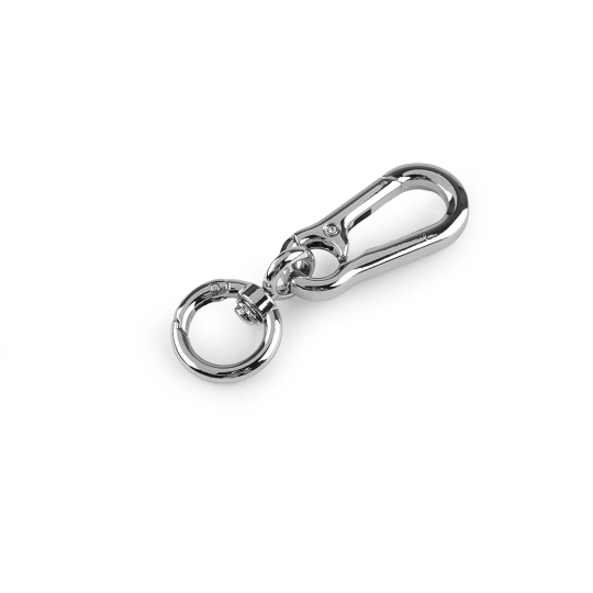 Fém forgatható karabiner kör alakú karabinerrel, 17 mm-es átfűzőnyílással - 1 db. | Mimib
