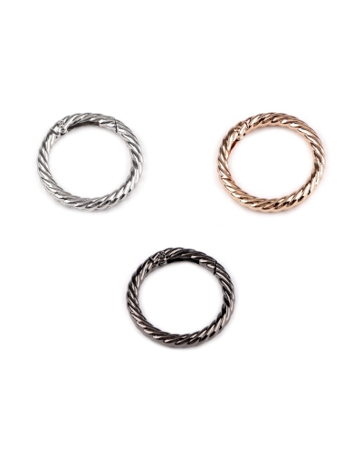 Karabína guľatá ozdobná Ø32 mm - 1 ks