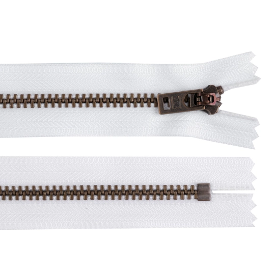 YKK cipzár No 5  18 cm sárgaréz ( jeans) - 1 db. | Mimib