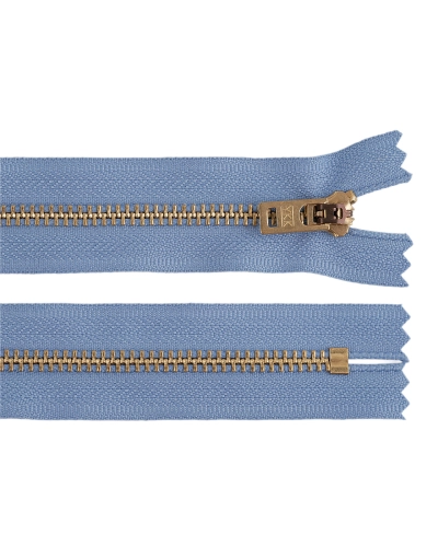 YKK cipzár No 5  18 cm sárgaréz ( jeans) - 1 db. | Mimib