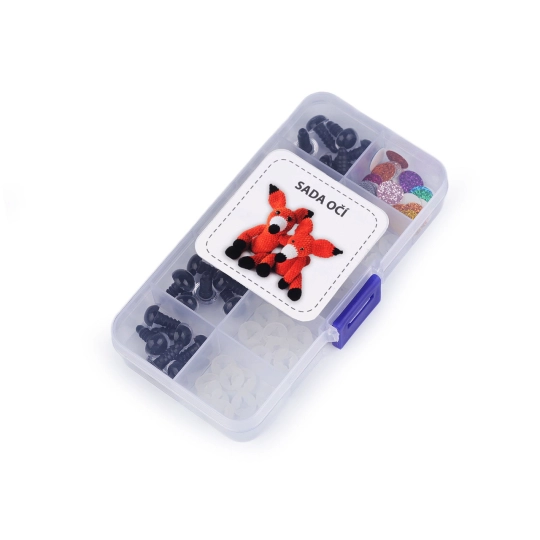 Csillámos biztonsági szemkészlet Ø10, 12 mm - 1 szett | Mimib