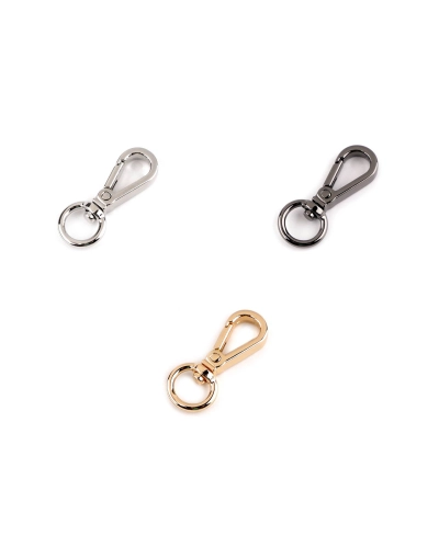 Fém forgó karabiner 9 mm-es lyuk - 1 db. | Mimib