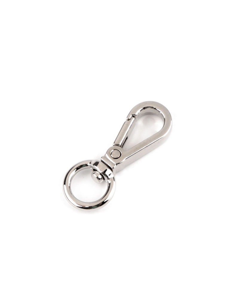 Fém forgó karabiner 9 mm-es lyuk - 1 db. | Mimib