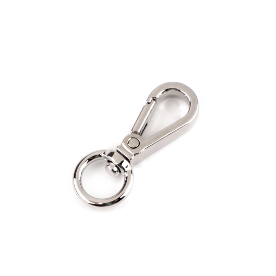 Fém forgó karabiner 9 mm-es lyuk - 1 db. | Mimib