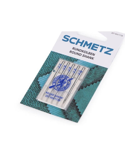 Háztartási varrógéptű kerek combú szortiment 70, 80, 09, 100 Schmetz - 1 card | Mimib