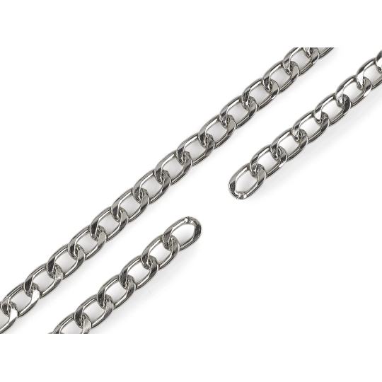 Lapos lánc, szélessége 13 mm, folyóméteres - 1 m | Mimib