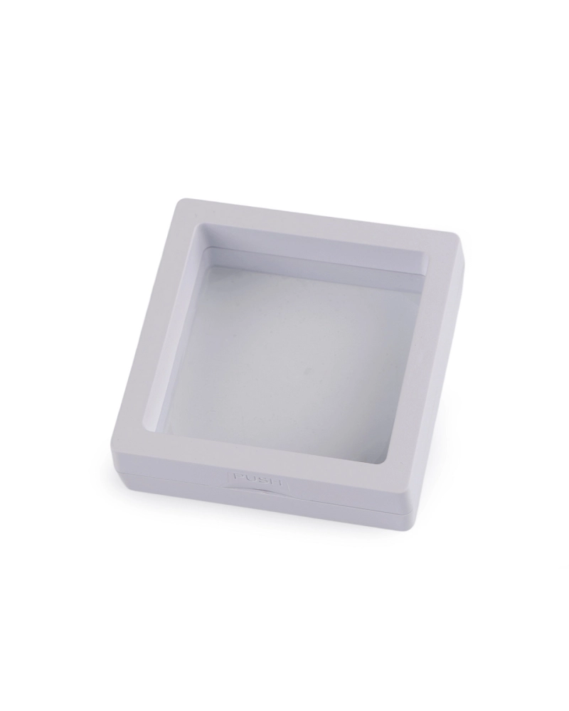 Doboz doboz átlátszó fóliával csodálatos ajándékcsomagoláshoz 7x7 cm - 1 db. | Mimib
