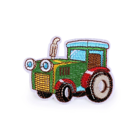 Ruhára vasalható folt traktor, daru, autó, kotrógép, tüzoltók - 10 db. | Mimib
