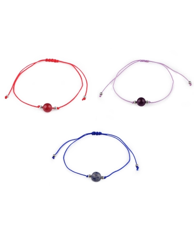 Ásványgyöngyös Shamballa karkötő - 1 db. | Mimib