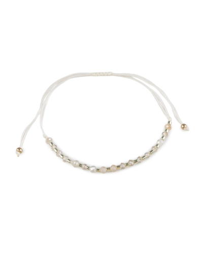 Náramok shamballa brúsené korálky s AB efektom - 1 ks