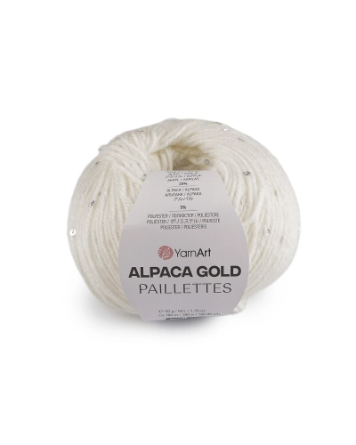 Kötő fonal Alpaca Gold flitteres 50 g - 1 db. | Mimib