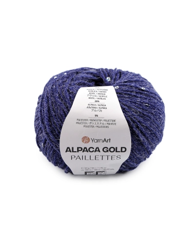 Kötő fonal Alpaca Gold flitteres 50 g - 1 db. | Mimib
