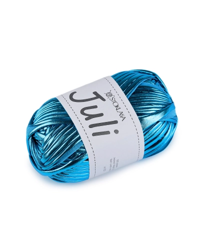 Pletacia priadza Juli metalická 100 g - 1 ks | Mimib