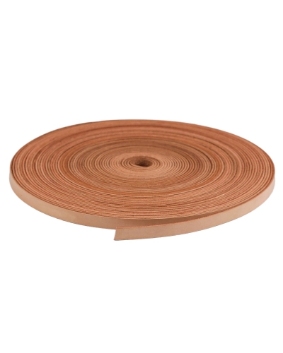 Kožený popruh / ucho na tašky šírka 10 mm metráž - 1 m