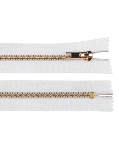Kovový zips No 5 dĺžka 12 cm (jeansový) - 1 ks | Mimib