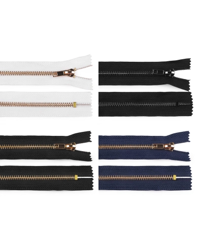 Kovový zips No 5 dĺžka 14 cm (jeansový) - 1 ks | Mimib