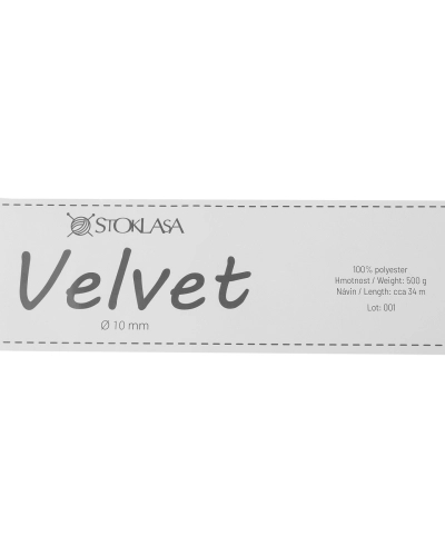 Priadza Marshmallow hrubá Velvet Ø10 mm 500 g - 1 ks | Mimib