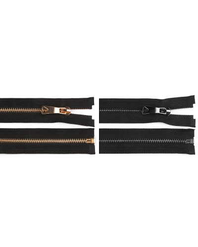 Kovový zips No 5 dĺžka 50 cm s ozdobným bežcom - 1 ks | Mimib