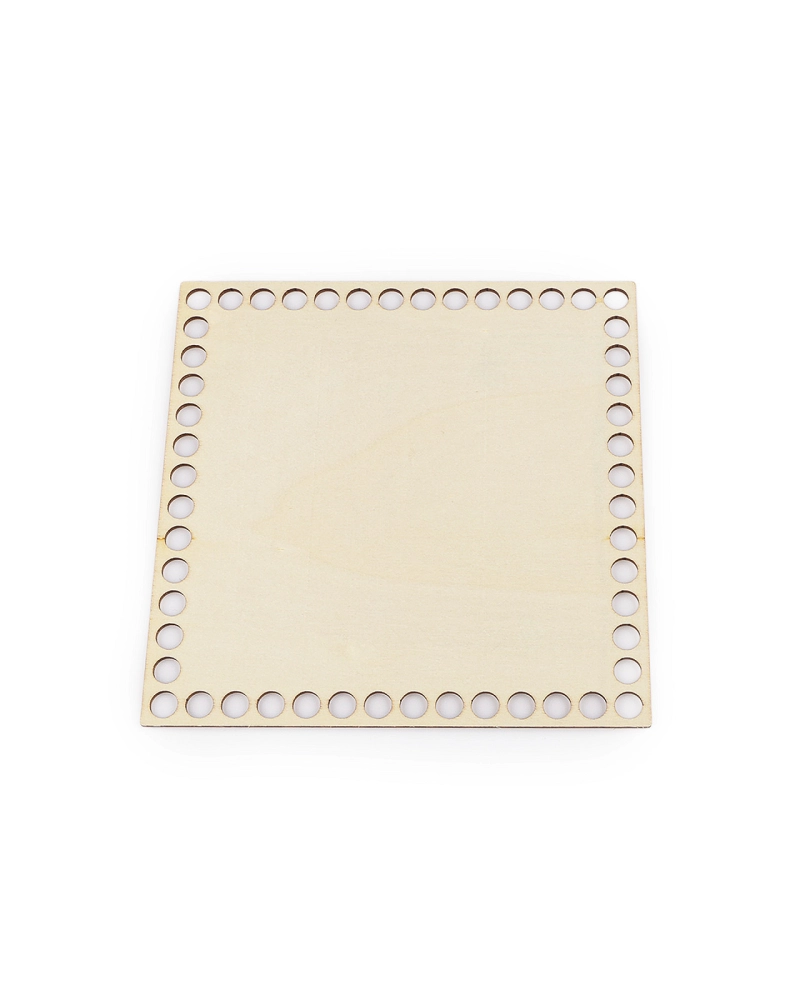 Horgolt / kosárfonó alap 15x15 cm - 1 db. | Mimib