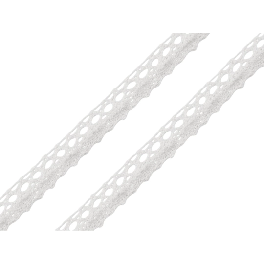 Bavlnená čipka paličkovaná šírka 12 mm - 22.5 m