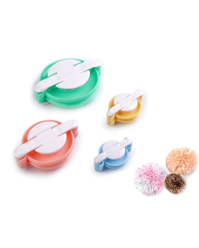 Pom pom készítő készlet 4 db-os - 1 set | Mimib