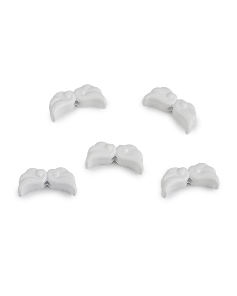 Lakkozott angyalszárny díszítő elem 6x12 mm - 5 db. | Mimib