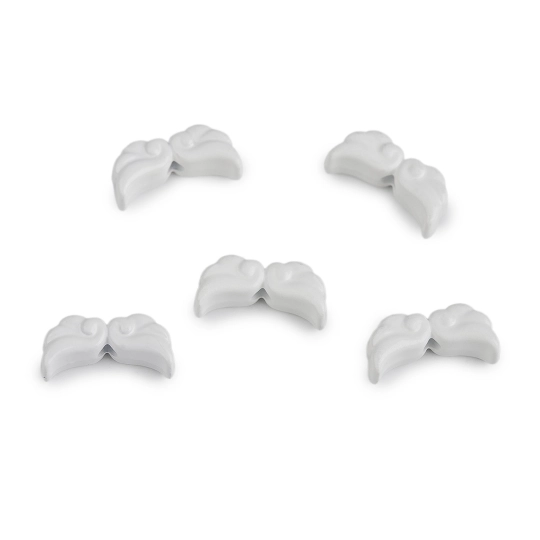 Lakkozott angyalszárny díszítő elem 6x12 mm - 5 db. | Mimib