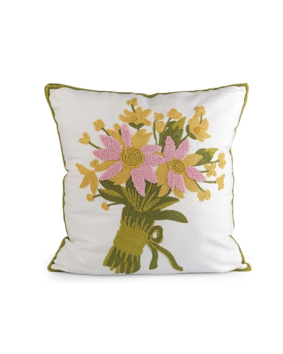 Párnahuzat hímzett virágok 45x45 cm - 2 db. | Mimib