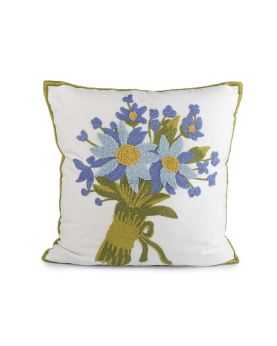 Párnahuzat hímzett virágok 45x45 cm - 2 db. | Mimib