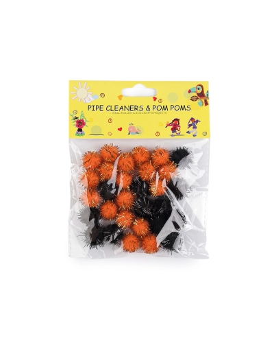 Színes Pom pom golyók lurexszel Ø15 mm - 1 zacskó | Mimib