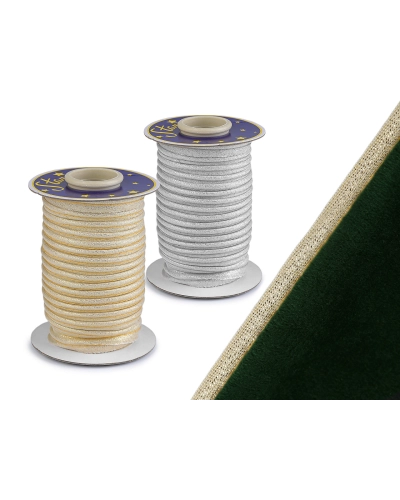 Lurex szegély / zsinór szélessége 10 mm - 22.5 m | Mimib