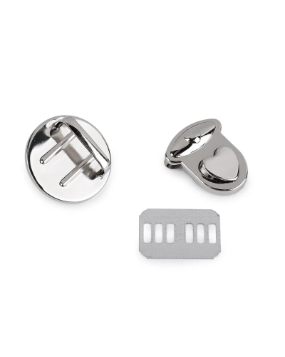 30x32 mm-es szív alakú pénztárcazár szett - 1 szett | Mimib