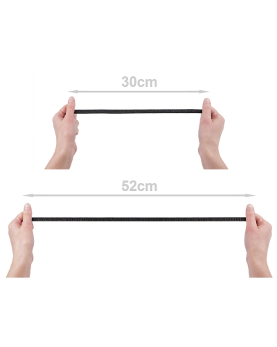 Brokát gumi / vállpánt szélessége 10 mm lurexszel - 13.5 m | Mimib