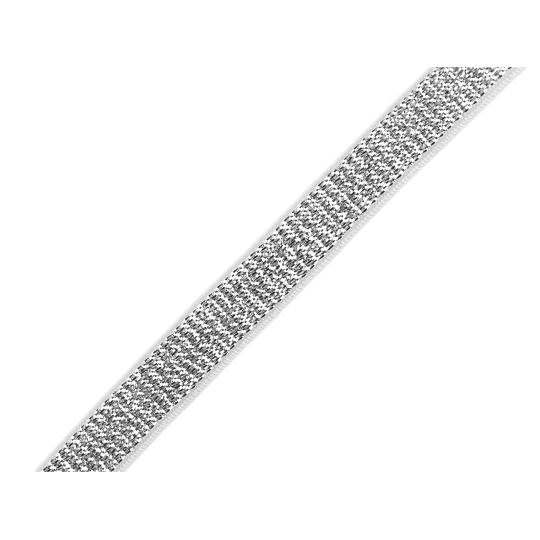 Brokát gumi / vállpánt szélessége 10 mm lurexszel - 13.5 m | Mimib