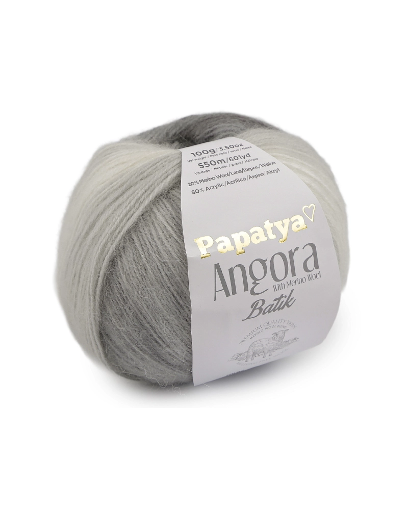 Kötőfonal Papatya Angora Batik 100 g - 1 db. | Mimib