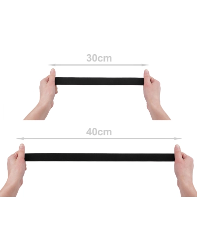 Szövött gumiszalag puha széles 30 mm - 1 m | Mimib