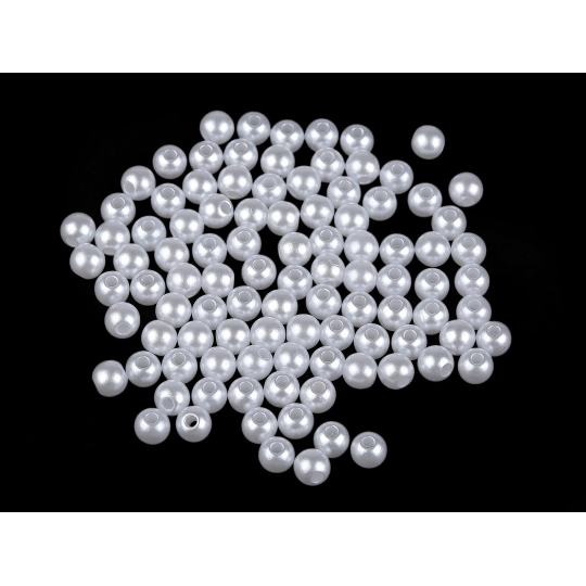 Műanyag dekorációs gyöngyök Ø6, 8, 10, 12 mm tekla - 30 g | Mimib