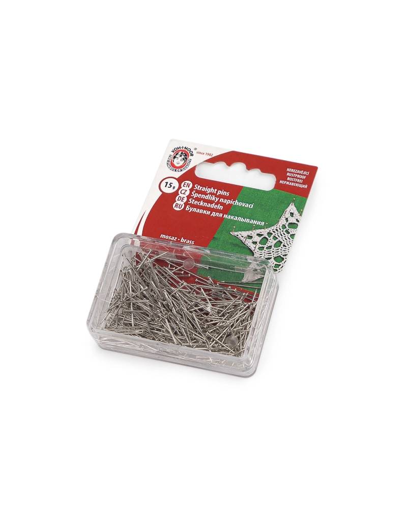 Gombostű 18 mm sárgaréz - 1 box | Mimib