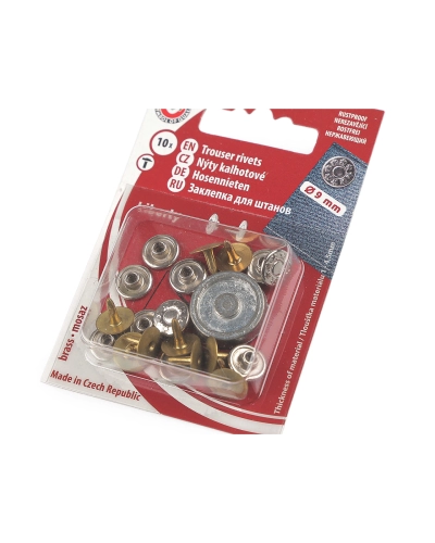 Farmer dísz szegecs Ø9 mm - 1 card | Mimib