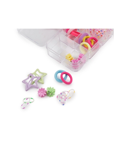 Mini hajgumik, hajcsatok és pattintós hajcsat - 1 box | Mimib