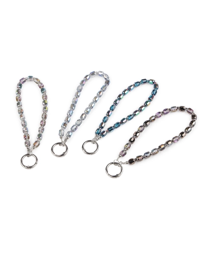 Prívesok na mobil zo sklenených korálikov s plastovou vložkou - 1 ks | Mimib