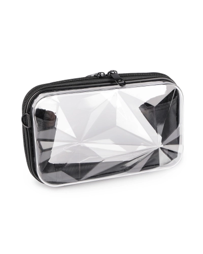 Transparentná škrupinová kabelka / puzdro crossbody 18x11 cm - 1 ks | Mimib