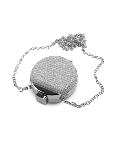 Mini kabelka / zrkadlo kovové s brúsenými kamienkami - 1 ks | Mimib