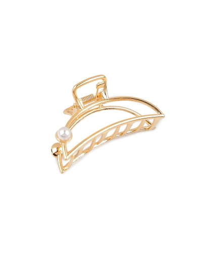 Štipec do vlasov kovový s perlou - 1 ks | Mimib