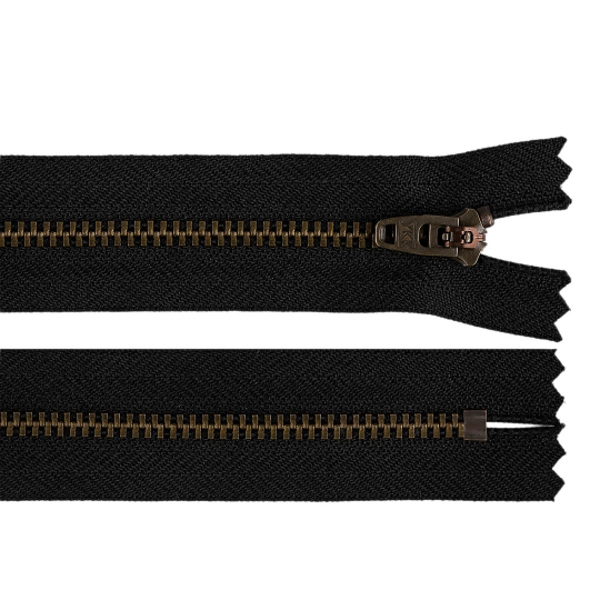 Kovový zips YKK No 4 dĺžka 20 cm (jeansový) - 1 ks | Mimib