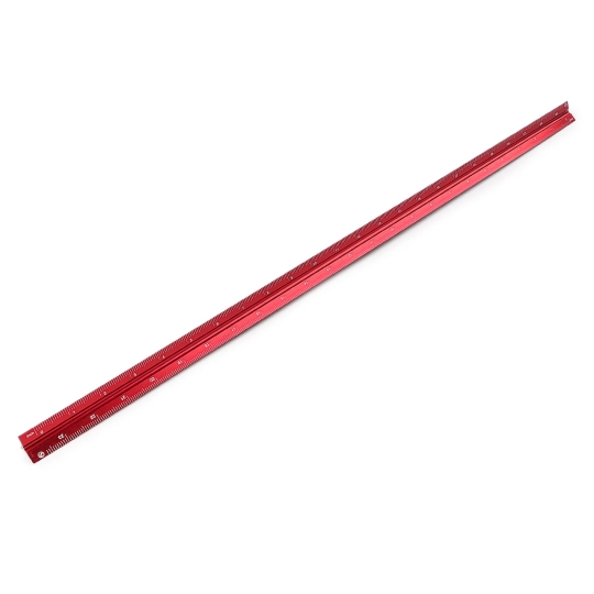 Trojhranné hliníkové pravítko dĺžka 60 cm - 1 ks | Mimib