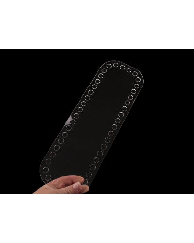 Plastové dno na háčkovanie / výrobu košíkov 10x30 cm - 1 ks | Mimib
